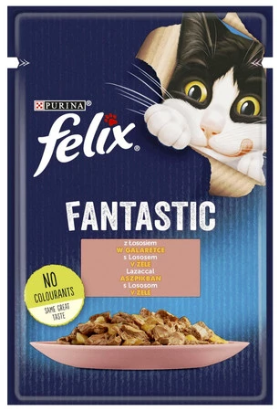 PURINA FELIX FANTASTIC Łosoś 85g