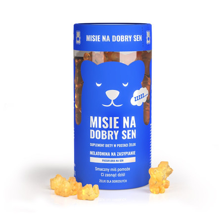 Noble Health Misie z melatoniną w postaci żelek 300g