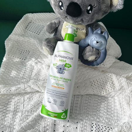 Alphanova Bebe Bio, Odżywczy żel myjący dla dzieci 3 w 1, do skóry suchej i atopowej, 500 ml