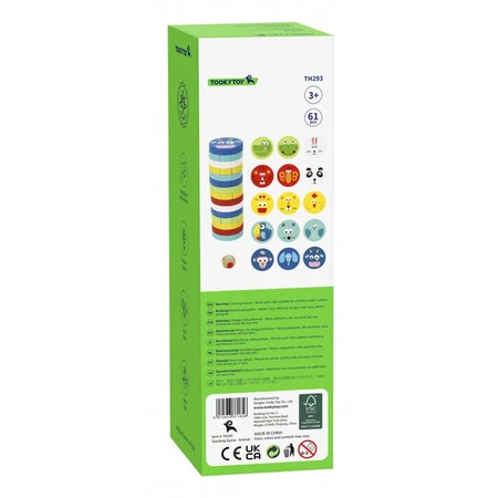 TOOKY TOY Klocki Zwierzęta Gra Zręcznościowa