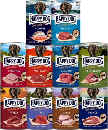 HAPPY DOG Sensible Pure SWEDEN Dziczyzna 400g