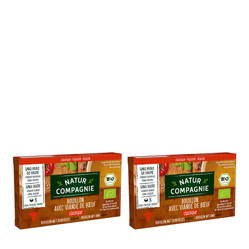 Zestaw: 2x BULION - KOSTKI WOŁOWE BEZ DODATKU CUKRÓW BIO (8 x 12 g) 96 g - NATUR COMPAGNIE