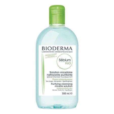 Bioderma – Sebium H2O, płyn micelarny − 500 ml