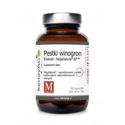 KENAY Ekstrakt z pestek winogron MegaNatural®-BP™ na wsparcie układu sercowo-naczyniowego i ochrony antyoksydacyjnej 60 kaps.