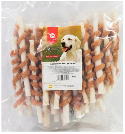 MACED Szaszłyk Pałeczki owinięte Królikiem 500g