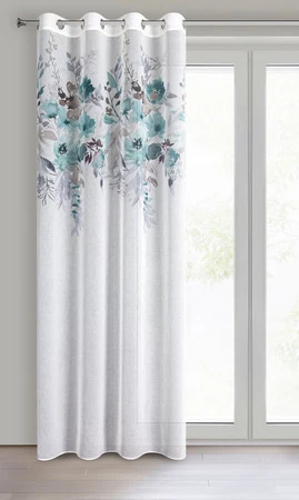 ZASŁONA GOTOWA D91 GRETA 140 X 250 CM BIAŁY