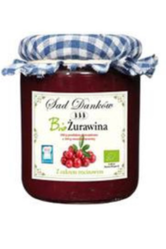 ŻURAWINA Z CUKREM TRZCINOWYM BIO 260 g -SAD DANKÓW