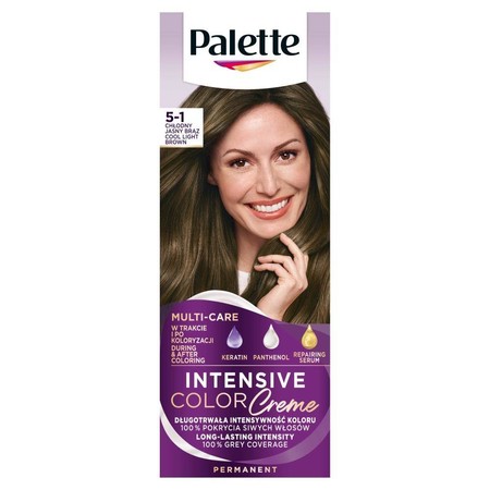 Palette Intensive Color Creme Krem koloryzujący nr 5-1 Chłodny Jasny Brąz  1op.