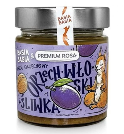 Premium Rosa Krem z orzechów włoskich z nerkowcami, daktylami w proszku i suszoną śliwką 195 g