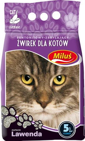BENEK MILUŚ Standard Lawenda Żwirek bentonitowy 5l
