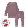 Lodger dwuczęściowa piżamka bawełniana wrzosowa Ciumbelle Rose r. 80