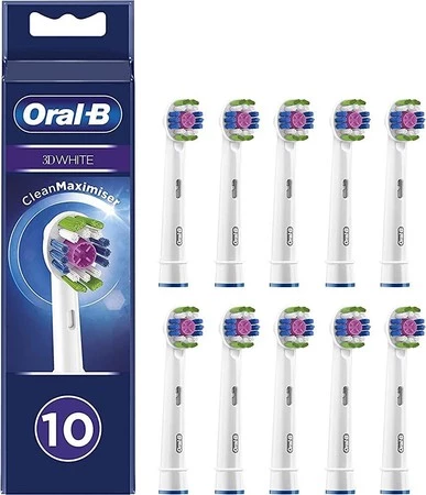 ORAL-B BRAUN KOŃCÓWKI EB18-10 WHITE3D CleanMaximiser