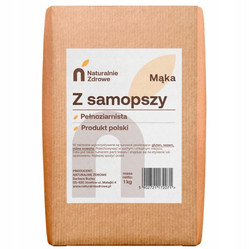 Naturalnie Zdrowe Mąka Z Samopszy - Pełnoziarnista, Typ 2000 - 1 kg