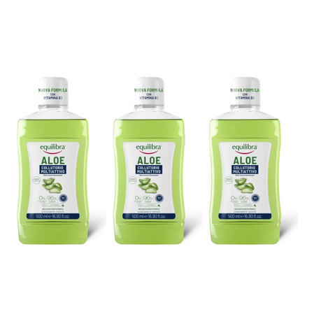 Zestaw: 3x Equilibra - Płyn do płukania jamy ustnej multifunkcyjny 500ml