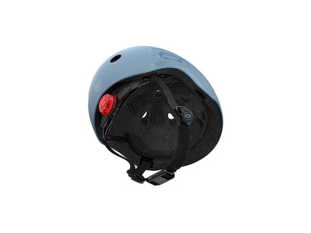 SCOOTANDRIDE Kask S-M dla dzieci 3+ Steel