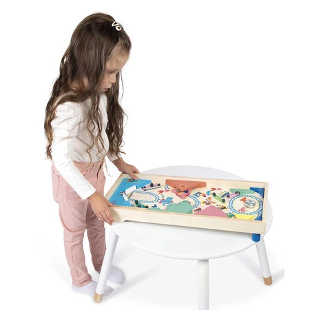 Janod Gra zręcznościowa drewniana Pinball Applepop 5+