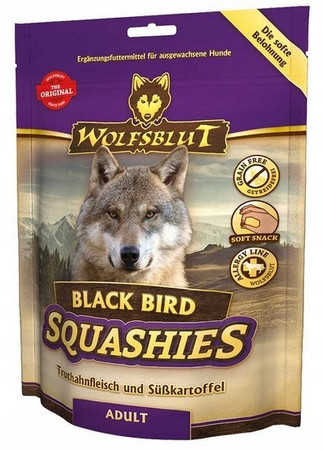 Wolfsblut Dog Squashies Black Bird 300 g – miękka przekąska dla psa