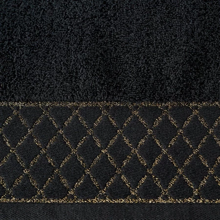 Ręcznik Layla (09), 30 x 50 cm, Czarny