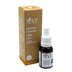 NAT Olejek - ekstrakt z konopi 15% CBD 15ml