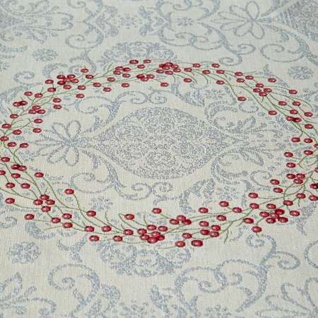 Obrus gobelinowy z nicią metaliczną rozm.: 50 x 110 cm
