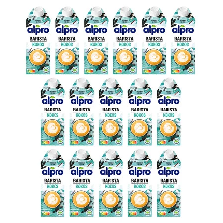 Zestaw 16x Alpro Napój Kokosowo-Sojowy Barista 750ml