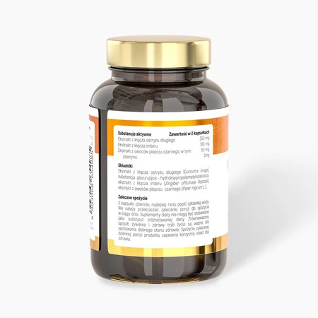 Noble Health Kurkuma i Piperyna + Imbir 60 kaps.