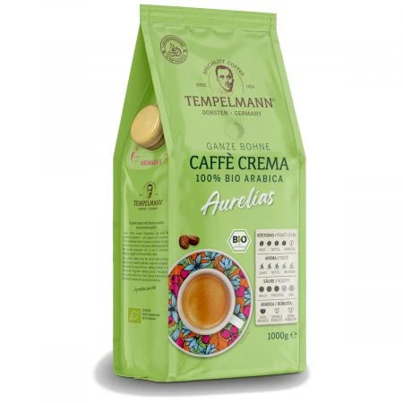 Tempelmann kawa ziarnista 1 kg Aurelias Caffe Crema BIO