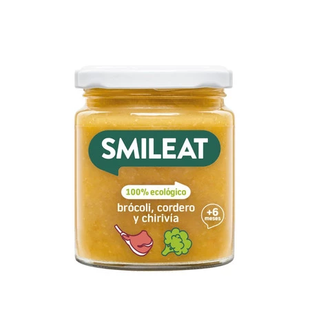 Smileat, BIO Słoiczek z ekologicznym brokułem, jagnięciną i pasternakiem, 230g