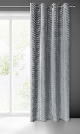 ZASŁONA GOTOWA LUSSI 140 X 250 CM STALOWY
