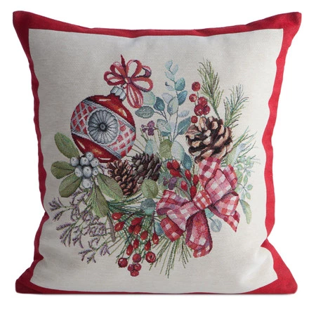 Poszewka świąteczna gobelinowa 45x45 cm – Girlanda