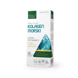 Zestaw: 1x Medica Herbs Kolagen Morski 60 k., 1x Medica Herbs Magnez Chelat + Witamina B wsparcie dla energii, odporności 60 k., i 1x Medica Herbs Szczeć pospolita (Teasel Root) 500mg, 60 k.