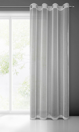 FIRANA GOTOWA NOELIA 140 X 250 CM SREBRNY