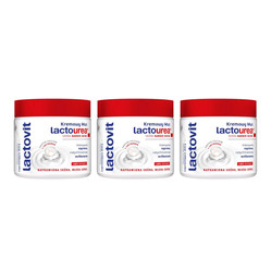 Zestaw: 3x Lactovit lactourea mousse crema  intensywnie nawilżający mus do ciała 400ml