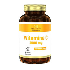 Noble Health Witamina C 1000 mg Kwas L-askorbinowy 60 kaps. vege