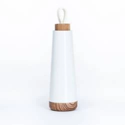 BUTELKA TERMICZNA Z SILIKONOWYM UCHWYTEM BIAŁA 500 ml - CHIC-MIC