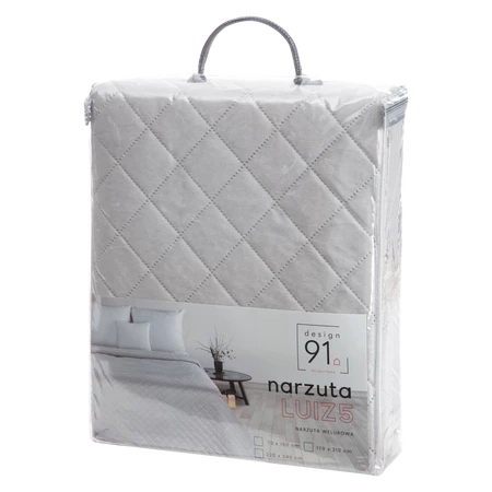 NARZUTA D91 LUIZ 5 70 X 160 CM JASNOSREBRNY