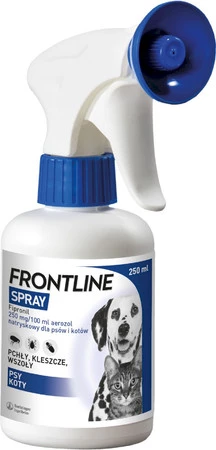 FRONTLINE Spray 250ml na kleszcze pchły u kota psa