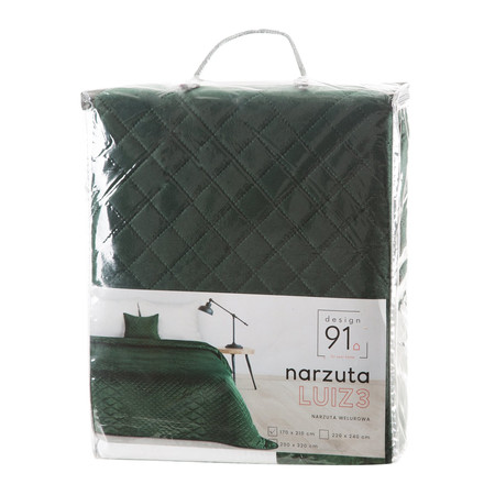 NARZUTA D91 LUIZ 3 170 X 210 CM CIEMNOZIELONY