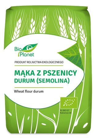 BIO PLANET MĄKA Z PSZENICY DURUM BIO 1kg