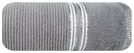 Ręcznik Filon (03), 70 x 140 cm, Srebrny