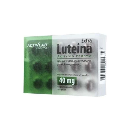 ActiVlabs Pharma Luteina Extra 40 mg na wsparcie wzroku 30 kaps.