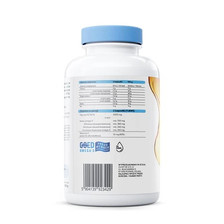 Osavi Omega-3 olej rybi 1000 mg - 180 kaps.