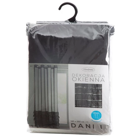 FIRANA GOTOWA DANI 1 140 X 250 CM CZARNY