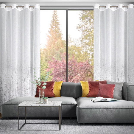 FIRANA GOTOWA OLIVIA 140 X 250 CM BIAŁY