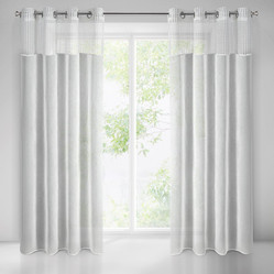 FIRANA GOTOWA GRACE 135 X 250 CM BIAŁY