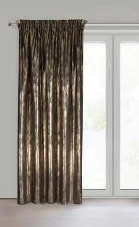 ZASŁONA GOTOWA EMILA NA TAŚMIE 140 X 270 CM CZARNY