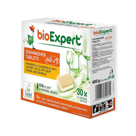 bioExpert, Ekologiczne tabletki do zmywarki, All in One, 30 szt.