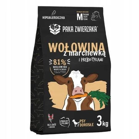 Paka Zwierzaka Wołowina z marchewką 3kg
