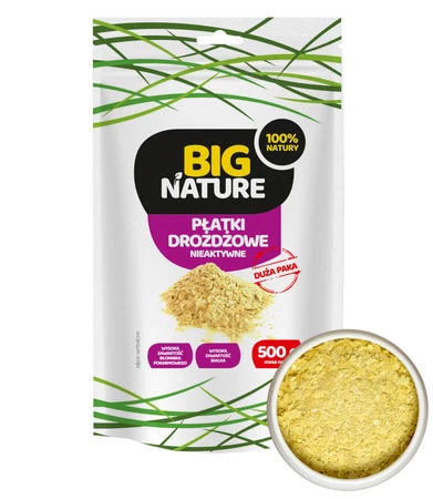 Big Nature Płatki Drożdżowe nieaktywne 500 g