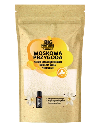Big Nature Woskowa przygoda WANILIA - zestaw do robienia świec DIY 515g